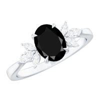 wholesale TOUPOP Personalized Black Onyx Moissanite Wedding Ring For Women 925 Sterling Silver Moissanite Ring Engagement Ring Agate Promise Rings For Her Anniversary Christmas Gift For Wife -style_name:C Black Onyx Moissanite Ring