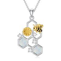 wholesale Animal Necklace 925 Sterling Silver Animal Pendant Women Jewelry Christmas Gifts For Women -style_name:Bee