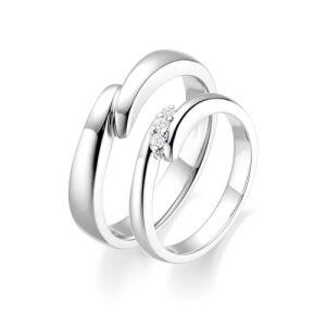 C Wedding Ring Set