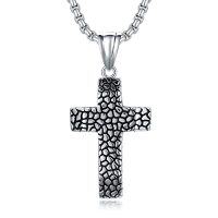 wholesale Stainless Steel Cross/dog Tag/skull/dragon Pendant Necklace Birthday Gifts For Men -style_name:cross Ⅳ