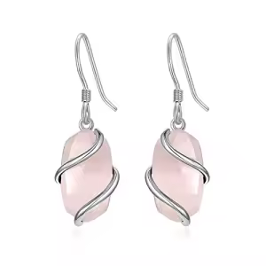 Dangle-Rose Quartz