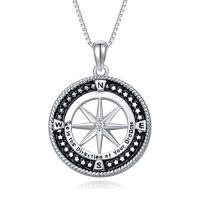wholesale Gifts For Women 925 Sterling Silver Necklace Pendant Women Jewelry Birthday Christmas Gifts For Sister Daughter Friend -style_name:3-Compass Necklace