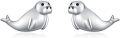 wholesale 925 Sterling Silver Seal Stud Earrings Sea Animal Jewelry for Women Girls Gift 48x36mm-0-0