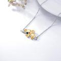 wholesale 925 Sterling Silver Gold Plated Koala Pendant Necklace - Adorable Animal Charm s for Her-0-1
