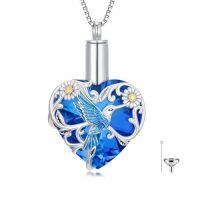 wholesale Urn Necklaces For Ashes 925 Sterling Silver Butterfly/dragonfly/hummingbird/bee Cremation Necklace Pendant Keepsake Necklace Memorial Jewelry Christmas Gifts For Women -style_name:Hummingbird Urn Necklace