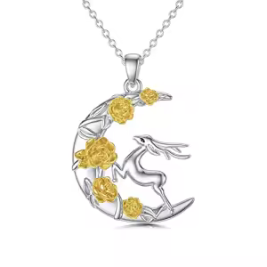 Moon Deer Necklace