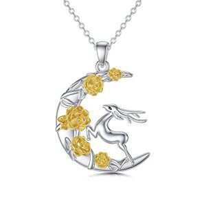 Moon Deer Necklace