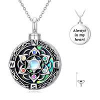 wholesale TOUPOP Tree Of Life Urn Necklace For Ashes 925 Sterling Silver Cremation Jewelry Memorial Gifts Keepsake Jewelry With Funnel Filler For Women -style_name:5-Lotus