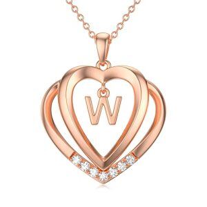 Rose Gold - W Initial