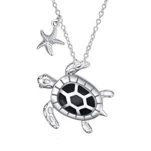 A-Black Seaturtle Necklace