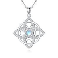 wholesale Cross Necklace For Women Men 925 Sterling Silver Cross Pendant Christian Jewelry Christmas Gifts -style_name:Witch Necklace