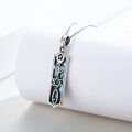 wholesale 925 Sterling Silver Messianic Star Of David Menorah Abalone Shell Pendant Necklace-0-1