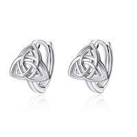 wholesale TOUPOP Celtic Earrings For Women 925 Sterling Silver Triangle Celtic Knot Huggie Hoop Earrings Irish Jewelry Gifts For Women Daughter Her Wife Mom Anniversary Birthday Christmas -style_name:1 - Celtic Trinity Knot Earrings