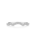 TOUPOP 10K/14K/18K Gold D VVS1 Moissanite Band Engagement Ring-0-1