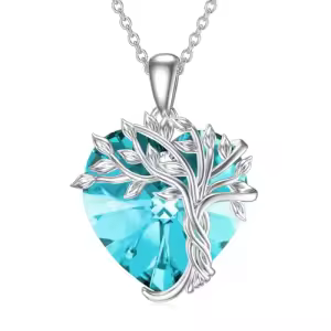 Heart-03-Blue Aquamarine Crystal