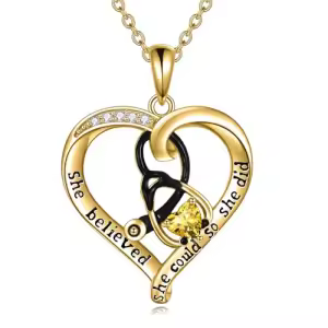 11 Nov-Citrine-Yellow Gold Plated