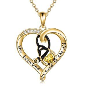 11 Nov-Citrine-Yellow Gold Plated