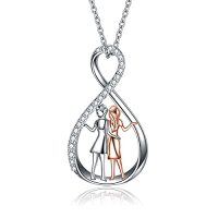wholesale Gift For Mom/sister 925 Sterling Silver Sister/mom Necklace Jewelry Birthday Christmas Gifts For Women -style_name:C003-Sister Necklace
