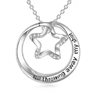 TOUPOP Sterling Silver Opal Rose Music Note Necklace-style_name:C-Hamilton musical necklace
