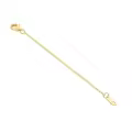 wholesale 18K Gold (Au750) Nickel-Free Hypoallergenic Jewelry Extender Chain 1/2/3 Inch with Lobster Clasp-0-0