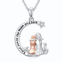 wholesale Sister Christmas Gifts From Sister 925 Sterling Silver Sisters Necklace Friendship Pendant Jewelry Birthday Christmas Gifts For Women Best Friend -style_name:1-Sister Necklace