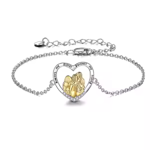 3 Sisters Bracelet-Always My Sister Forever My Friend