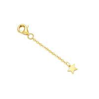 wholesale 14k Gold Star Pendant Chain With Lobster Clasp-1inch