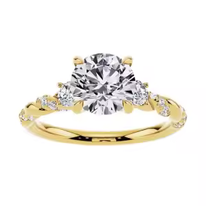 H Moissanite Ring