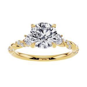 H Moissanite Ring