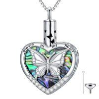 wholesale TOUPOP Urn Necklaces For Ashes 925 Sterling Silver Tree Of Life Heart Cremation Jewelry For Ashes Jewelry Gifts For Human Ashes Keepsake Memorial Jewelry For Women Men -style_name:Butterfly Urn