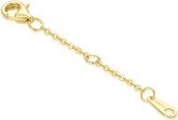 wholesale 14K Real Gold Jewelry Extender Chain - Nickel-Free, Hypoallergenic, Durable Lobster Clasp - Perfect for Necklace, Bracelet, Anklet-style 1-1"chain=0.5"+0.5"