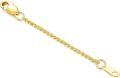 wholesale 14k Gold Braided Extension Chain for Necklaces and Bracelets 1/1.5/2/3/4/5 Adjustable Length-0-0