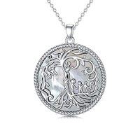 wholesale TOUPOP Christmas Gifts For Mom Tree Of Life Mother Necklace 925 Sterling Silver Mother And Daughter/son Jewelry Birthday Gifts For Women Grandma Wife -style_name:Mother of Pearl-3 Children