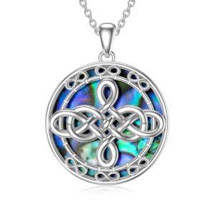 Abalone Shell Infinity Kot Necklace