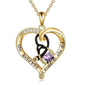 02 Feb-Amethyst-Yellow Gold Plated