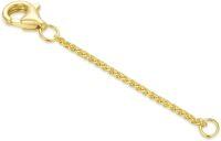 wholesale 925 Sterling Silver Plated 14k Real Gold 1/1.5/2/2.5/3/4/5 Necklace Extender Chain Adjustable Extension Chain for Jewelry-2inch
