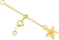 wholesale 18K Gold (Au750) Nickel-Free Hypoallergenic Jewelry Extender Chain - 1/2/3/4/5/6 Inch Lobster Clasp for Necklace Bracelet Anklet-style 6