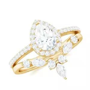 D Moissanite Ring