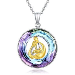 Mother and Child-Purple Crystal