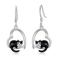 wholesale Dragonfly/cat/cow Earrings For Women 925 Sterling Silver Animal Earrings Dangle Drop Earrings Hypoallergenic Animal Jewelry Gifts For Women -style_name:Cat