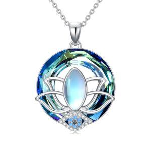 K01- Lotus Evil Eye Necklace