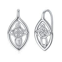 wholesale Wiinicaca Celtic Leverback Earring 925 Sterling Silver Filigree Dangle Drop Earrings Jewelry Birthday Christmas Gifts For Women -style_name:03-Leverback-Celtic Cross