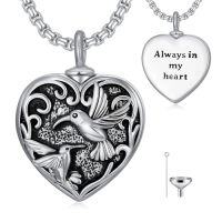 wholesale TOUPOP Heart Urn Necklace For Ashes 925 Sterling Silver Hummingbird/dragonfly/butterfly/bee/tree Of Life Cremation Jewelry For Ashes Keepsake Necklace For Ashes Memory Gifts For Women Men -style_name:Hummingbird