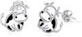 wholesale 925 Sterling Silver Cow Design Stud Earrings for Women - Cute Animal  Idea-0-0