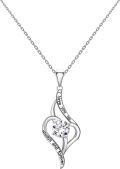 wholesale TOUPOP Mothers Day Gifts For Mom Sterling Silver Heart Necklace Pendant Forever Love Heart Pendant Anniversary Birthday Mother's Day Jewelry Gifts For Mom Grandma Wife From Daughter -0-0
