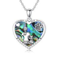 wholesale Urn Necklaces For Ashes 925 Sterling Silver Dog/cat/wolf Ash Necklace Cremation Pendant Keepsake Memorial Jewelry Christmas Gifts For Women Pet Lovers -style_name:9-Cat