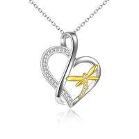 wholesale TOUPOP Necklace For Women S925 Sterling Silver Pendant Necklaces Jewelry Gifts For Women Her Wife Mom Daughter Birthday Anniversary Christmas Gifts -style_name:Dragonfly Necklace