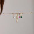 wholesale 925 Sterling Silver Mama Birthstone Charms Pendant Necklace On Beaded Chain-0-3