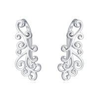 wholesale TOUPOP S925 Sterling Silver Ear Climbers Earrings For Women Silver Earrings For Women Hypoallergenic Crawler Earrings Christmas Xmas Birthday Gifts For Her Mom Grandma -style_name:1-Filigree