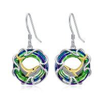 wholesale TOUPOP Sea Turtle/dolphin/whale Dangle Earrings For Women Girls S925 Sterling Silver Ocean Hawaii Beach Crystal Earrings Jewelry Birthday Gifts For Mom Friends Sister -color_name:Earrings-Whale